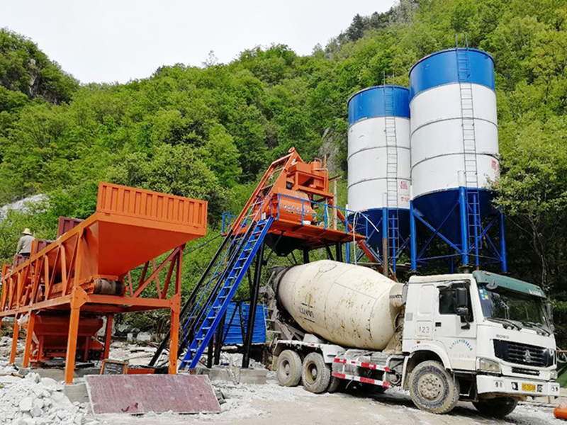 HZS50 concrete batching plant-06