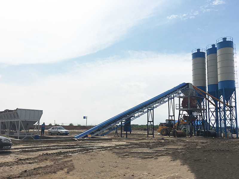 HZS90 concrete batching plant-05