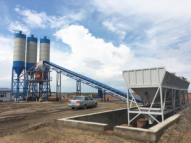 HZS90 concrete batching plant-04